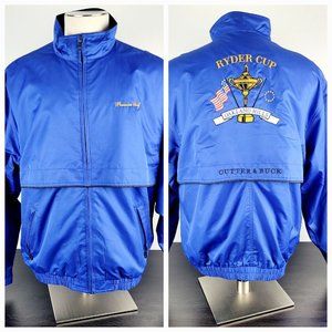 2004 Ryder Cup Oakland Hills Cutter & Buck 1/4 Zip Pullover Jacket Size Large